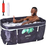 Badia Portatile Inflatabile per Adulti - Risparmiare Spazio e Leggero - Stile Giapponese