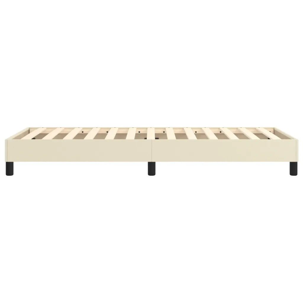 Struttura Letto a Rete a Molle Crema 90x190 cm in Similpelle 3120672
