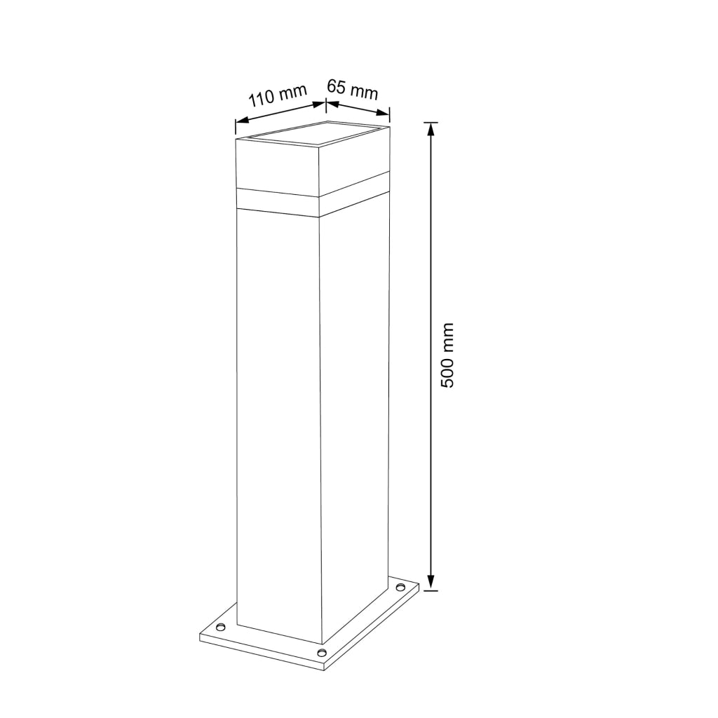 Lampada da esterno a paletto GU10 50cm Gilbert Polux