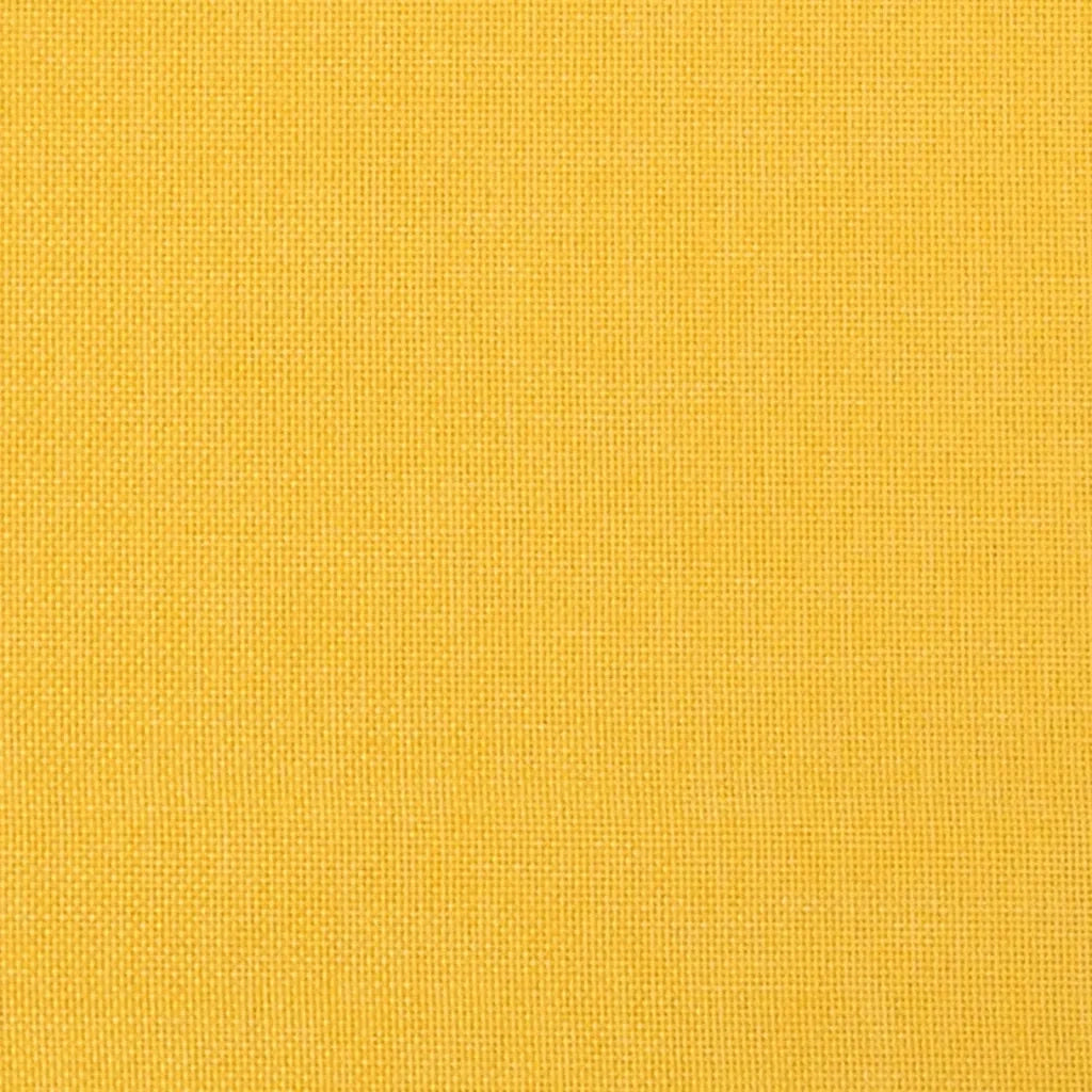 Divano a 3 Posti Giallo 210 cm in Tessuto
