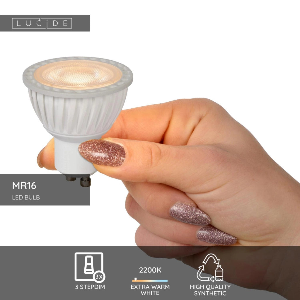 Lampadina LED riflettore GU10 5W 2200K 350 lm Lucide
