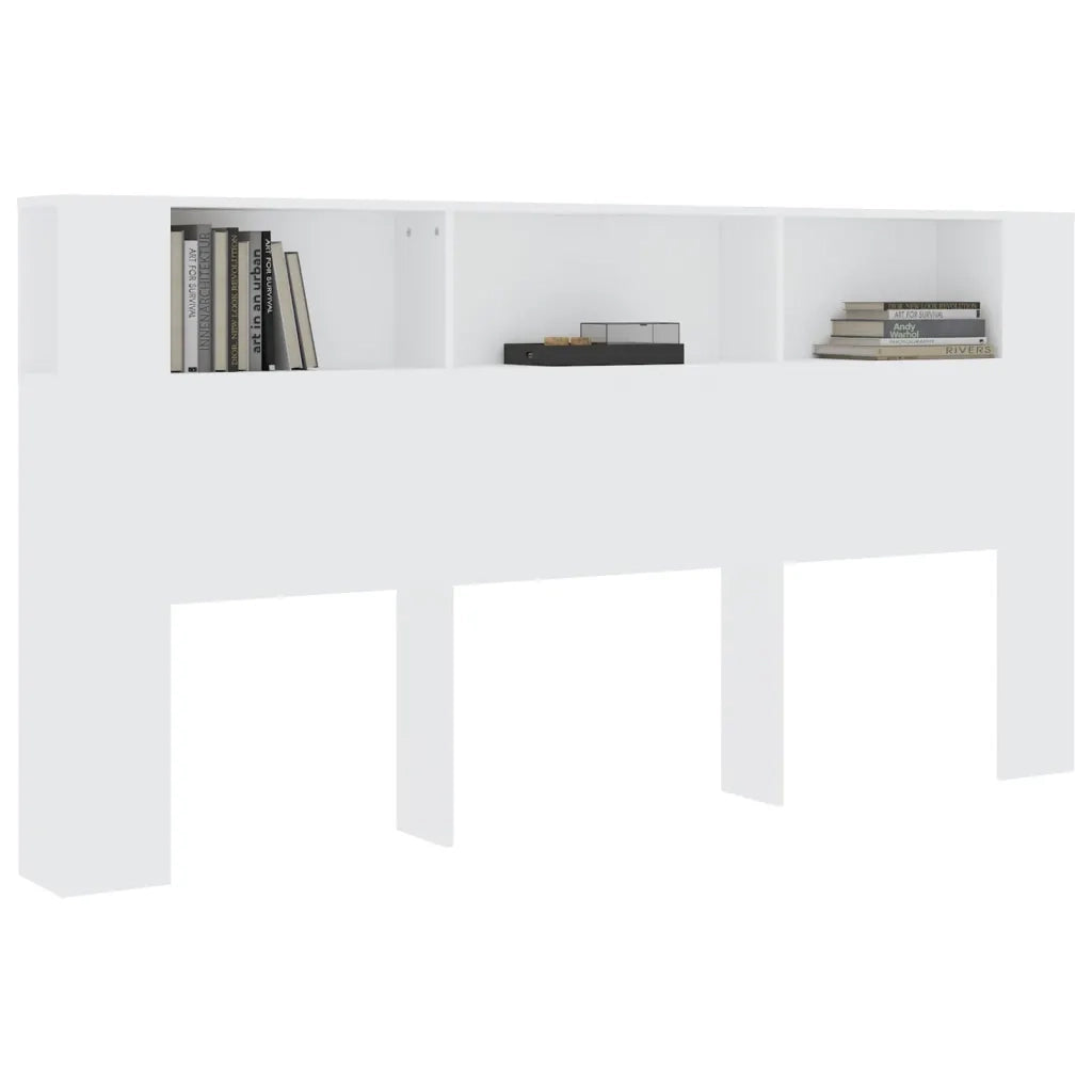 Testiera | Testata con Contenitore Bianco 200x18,5x104,5 cm