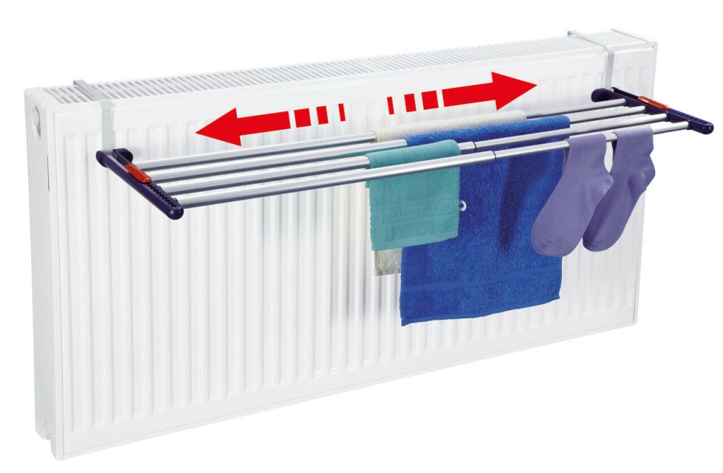 Stendibiancheria da Balcone Alluminio Termosifone Stendino Quartett 42 Leifheit