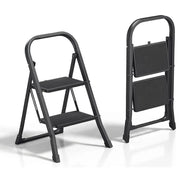 Scaletto Sgabello Scala Black Mini Plus Antiscivolo 2 Gradini