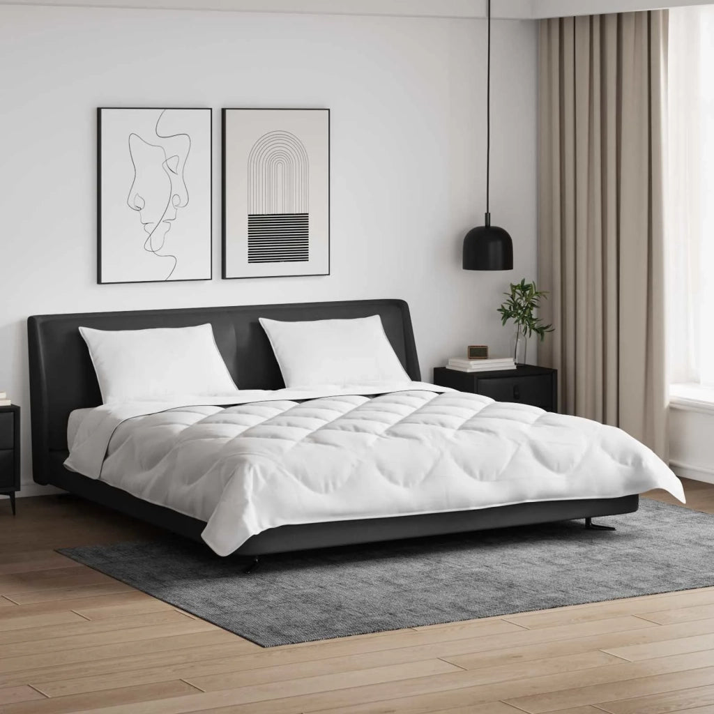 Piumone | Duvet con Cuscini con cuscino 3 pz Bianco Microfibra