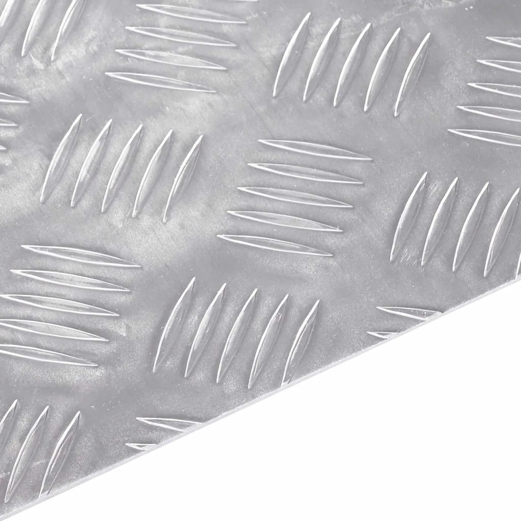 Gradini per Scale 2 pz | Tappetini per scale autoadesivi Argento 40 x 30 cm Alluminio