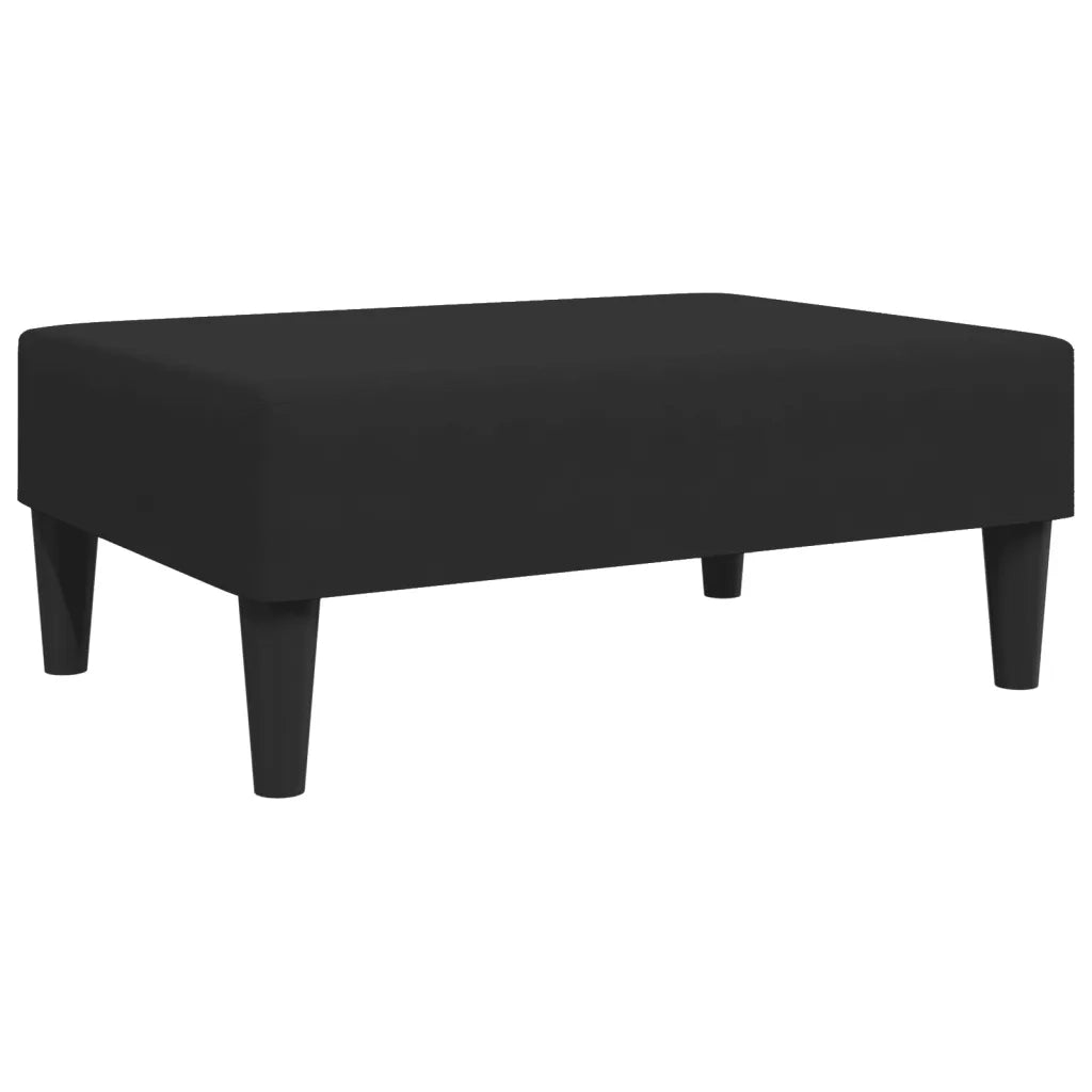 Set di Divani 2 pz con Cuscini Nero in Velluto