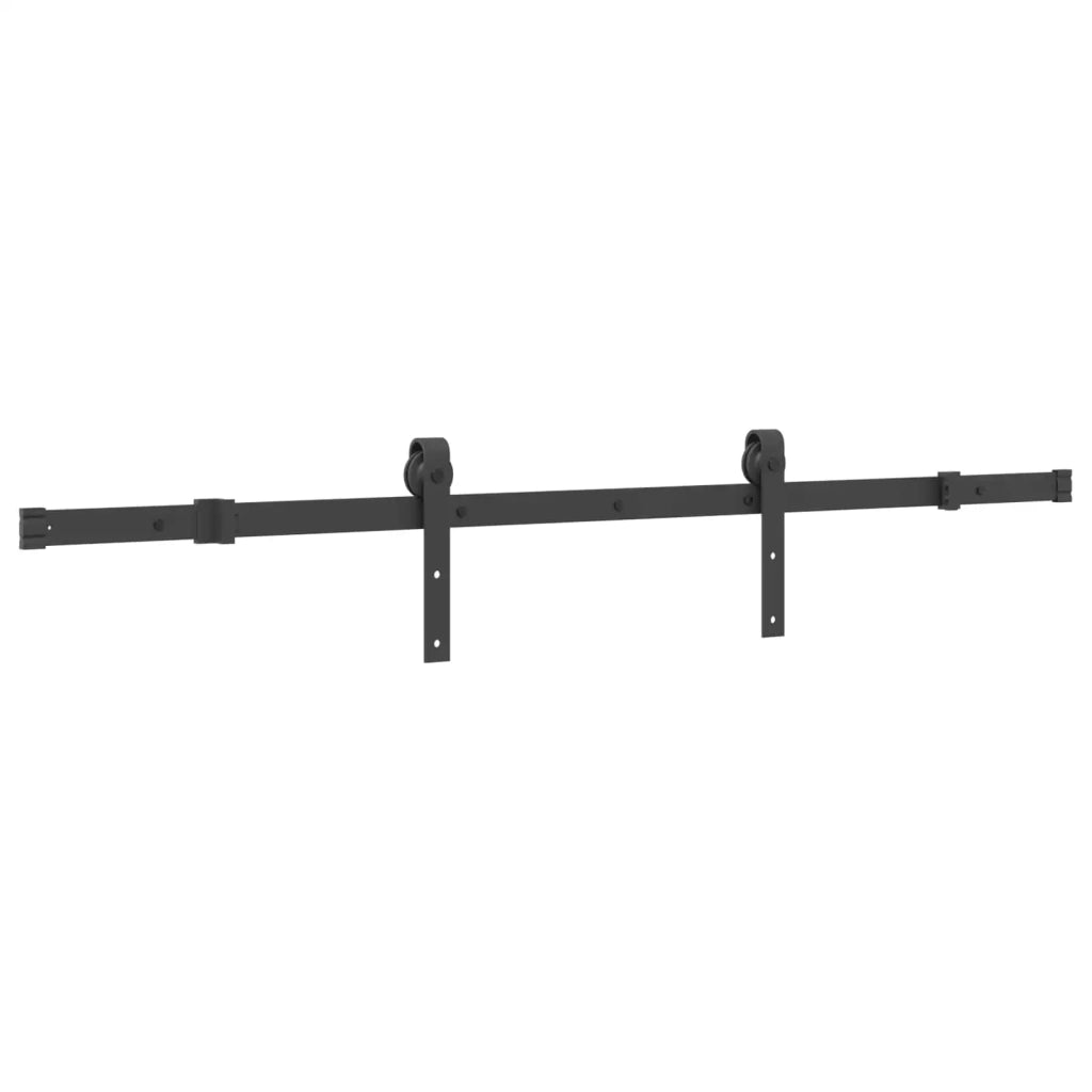 Porta scorrevole NARVIK Naturale e Nero 85 x 210 cm (152,5 cm) 3445301