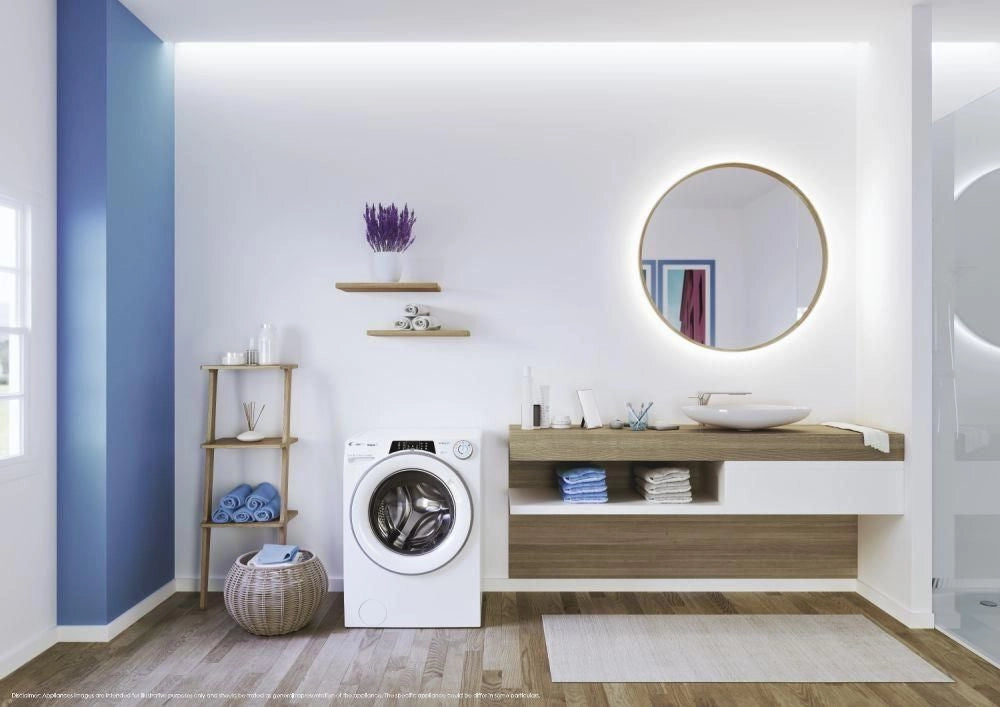 Candy RapidÓ ROW4854DWMST/1-S lavasciuga Libera installazione Caricamento frontale Bianco D