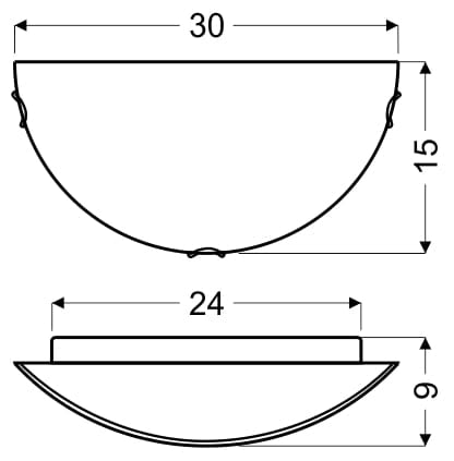 Plafoniera Candellux Jasmin 11-53452 cromo E27 30cm