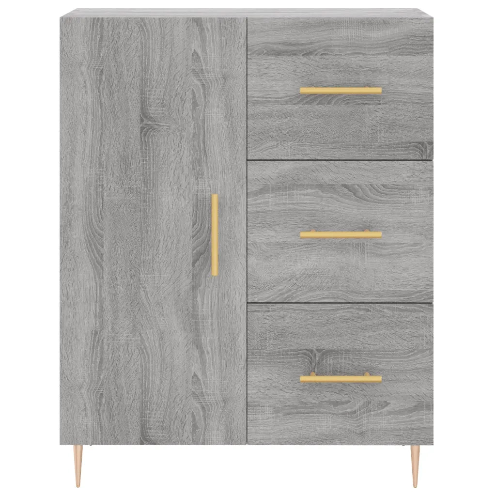 Credenza Grigio Sonoma 69,5x34x180 cm in Legno Multistrato 3189435