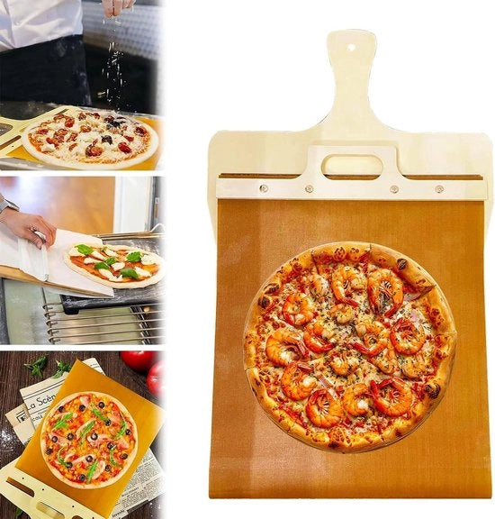 Scoppiettante spatola a mano per forno - Spatola per pizza a scorrimento
