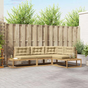 Set di divani da esterno Bianco 277,5 x 198,5 x 73 cm 3387002