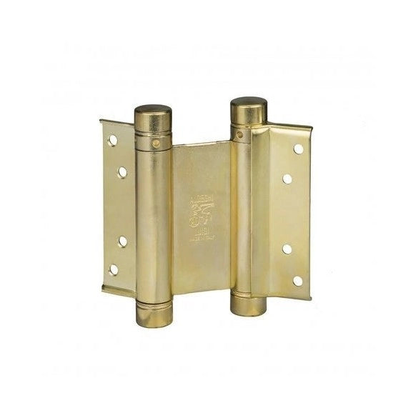 CERNIERA A MOLLA DOPPIA AZIONE 125 mm - Nichelato - 2 pezzi
