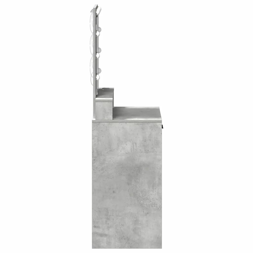 Toeletta | Tavolo da Trucco Grigio 50 x 41 x 140 cm Legno multistrato