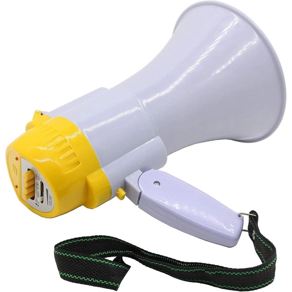 Trade Shop - Megafono Portatile Altoparlante Registratore Vocale Musicale Batteria 200 Mt. -