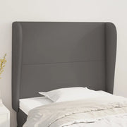 Testiera ad Orecchio-Testata con Orecchie Grigio Scuro 93x23x118/128cm in Similpelle 813125