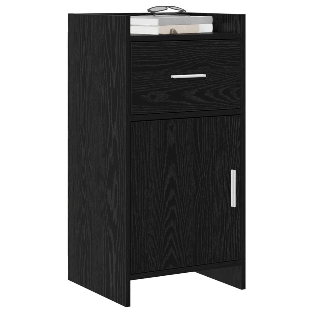 Credenza Rovere Nero 40 x 36 x 80 cm Legno ingegnerizzato 8011084