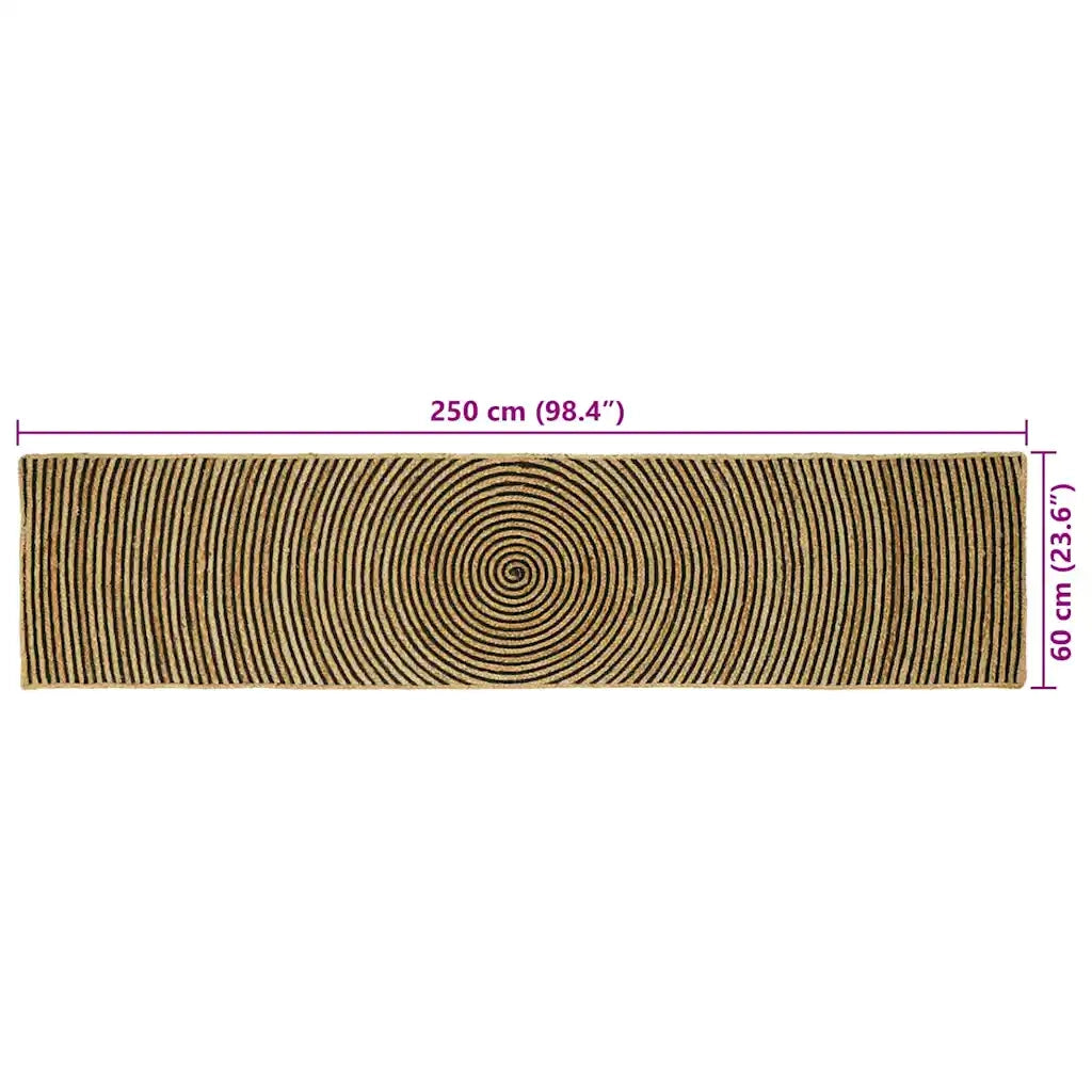Tappeti per area Nero 60 x 250 cm Juta 42010732