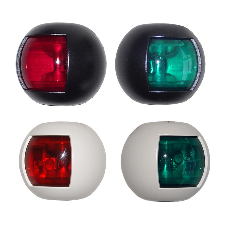 FANALE ROSSO 112,5° DELFI A LED GREEN STARBOARD LIGHT BLACK CASE