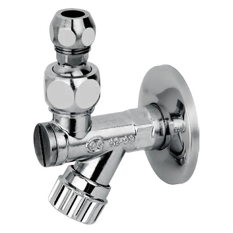 RUBINETTO SOTTOLAVABO A VITONE CON FILTRO A SNODO BUGATTI- 1/2- BUGAT- pezzi 1