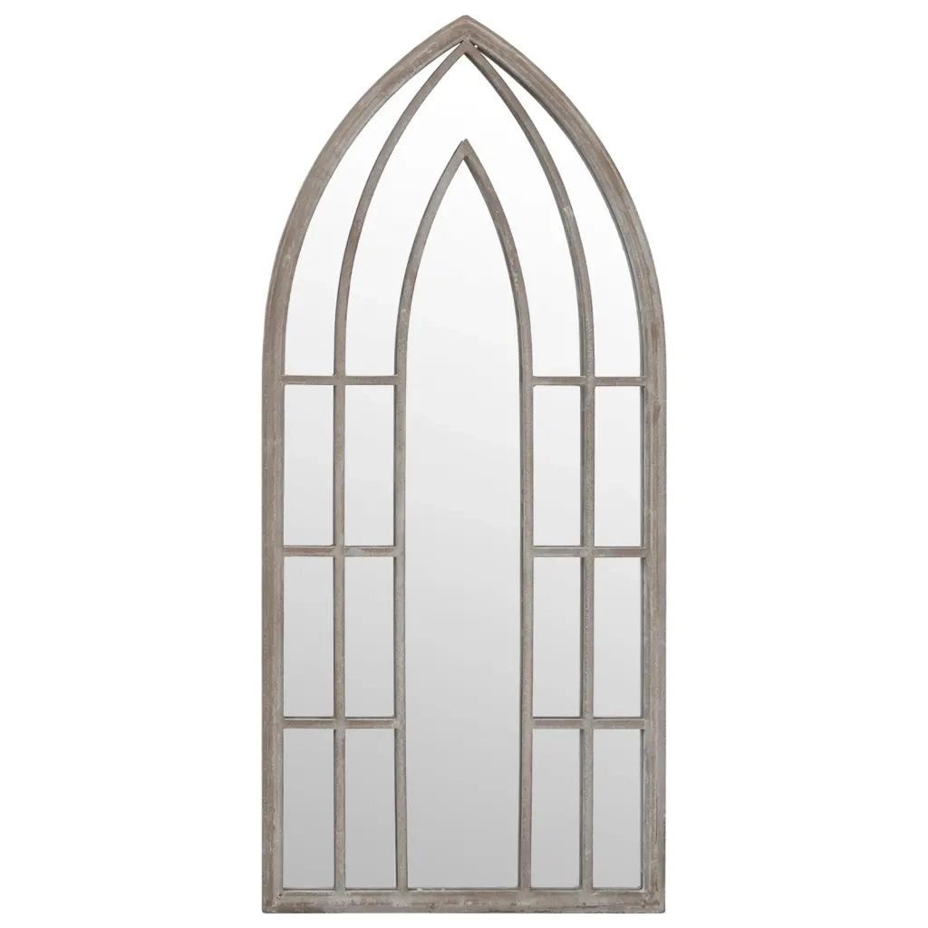 Specchio Sabbia-Specchio Decorativo 100x45 cm Ferro per Uso Interno