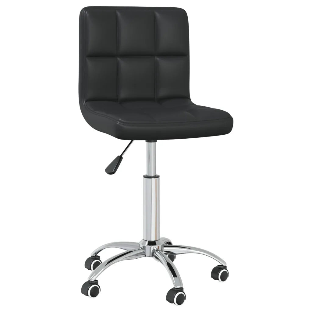 Sedia da Ufficio Girevole Nera in Similpelle 334334
