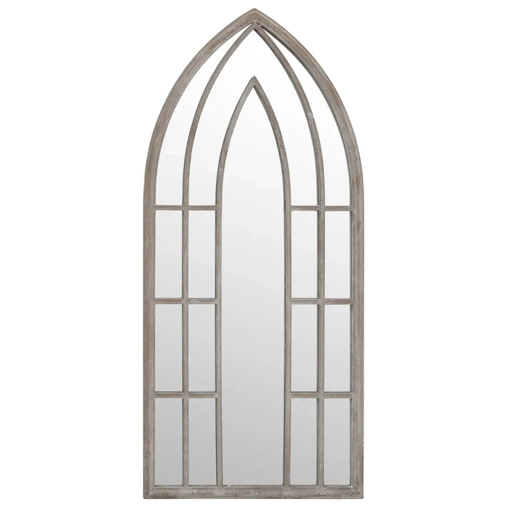 Specchio da Giardino Sabbia 70x30 cm in Ferro per Uso Esterno