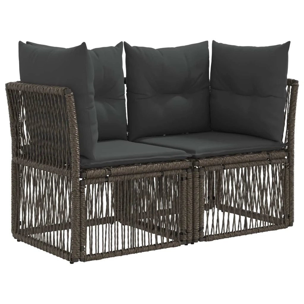 Set Divano da Giardino 7 pz Grigio polyrattan 3436424