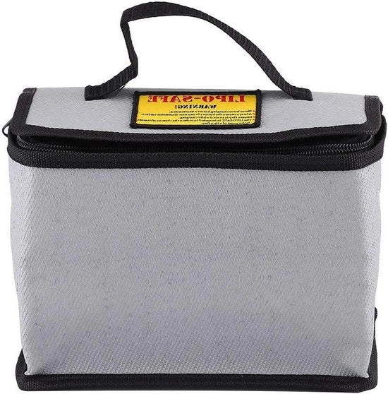 Scatola di Stoccaggio Antincendio per Batterie LiPo - Contenuto - Protezione Antischoc per Ricarica.