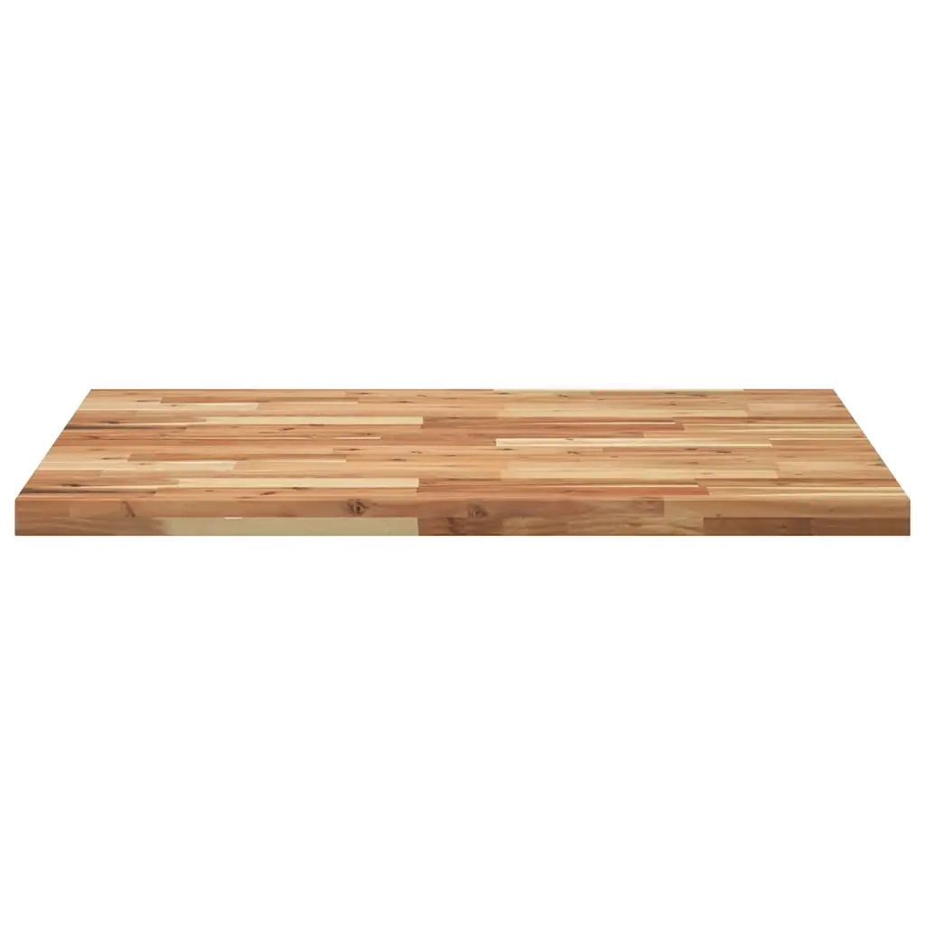 Piano Tavolo Rettangolare 100x80x4cm Legno Massello di Acacia 4008865
