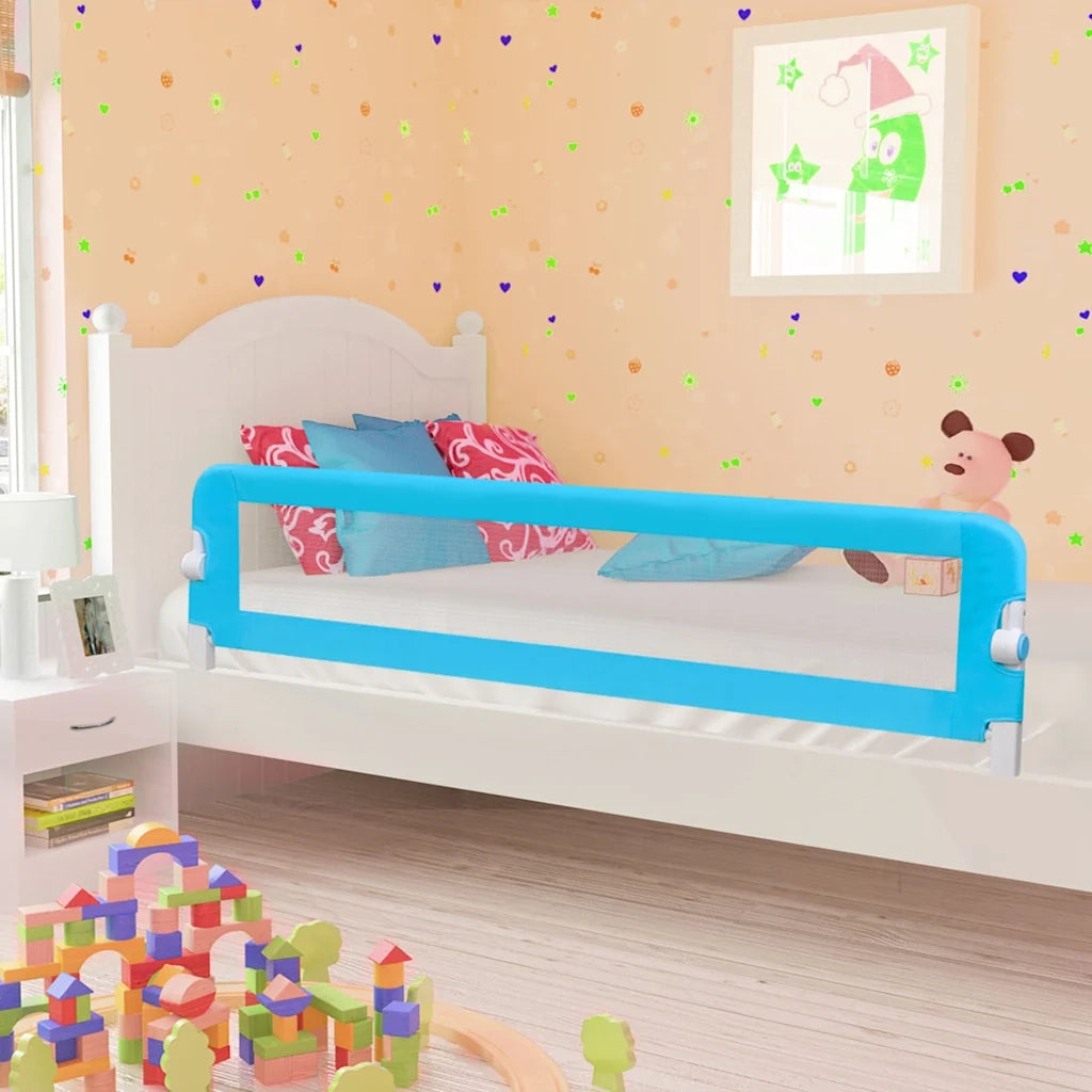 Sponde Letto di Sicurezza per Bambini Blu 180x42cm Poliestere CFW3622102