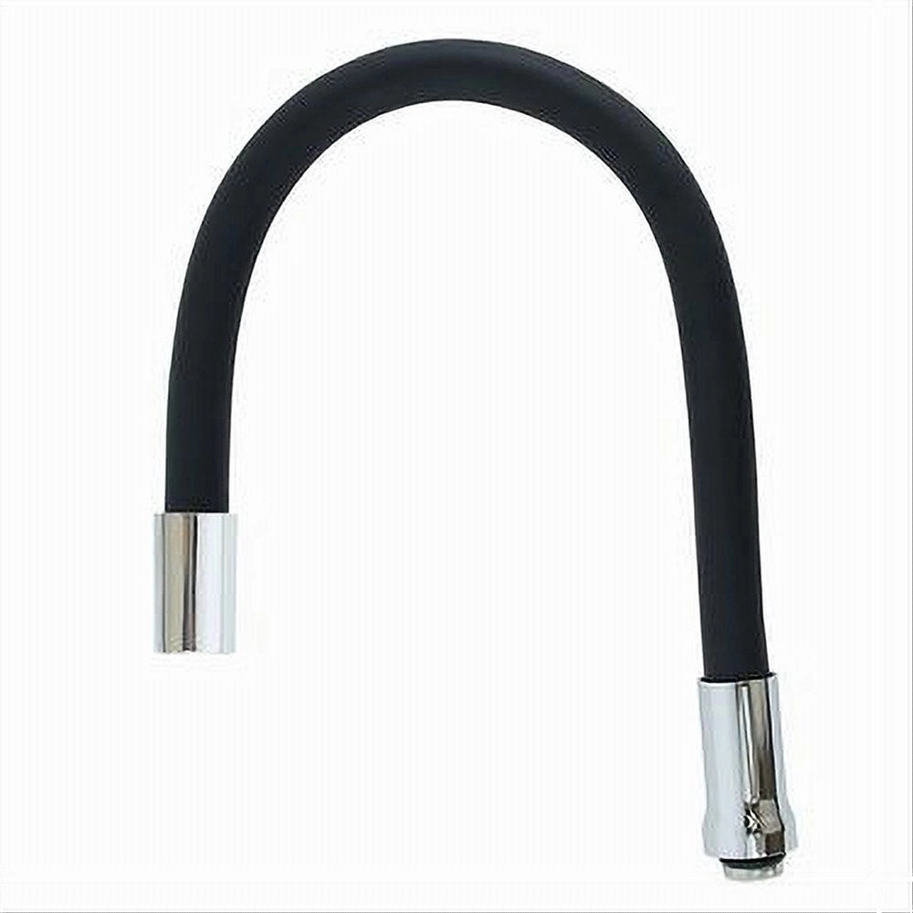 Trade Shop - Canna Ricambio Tubo Flessibile Per Rubinetto Lavello Da Cucina Nero 50 Cm 87506 -