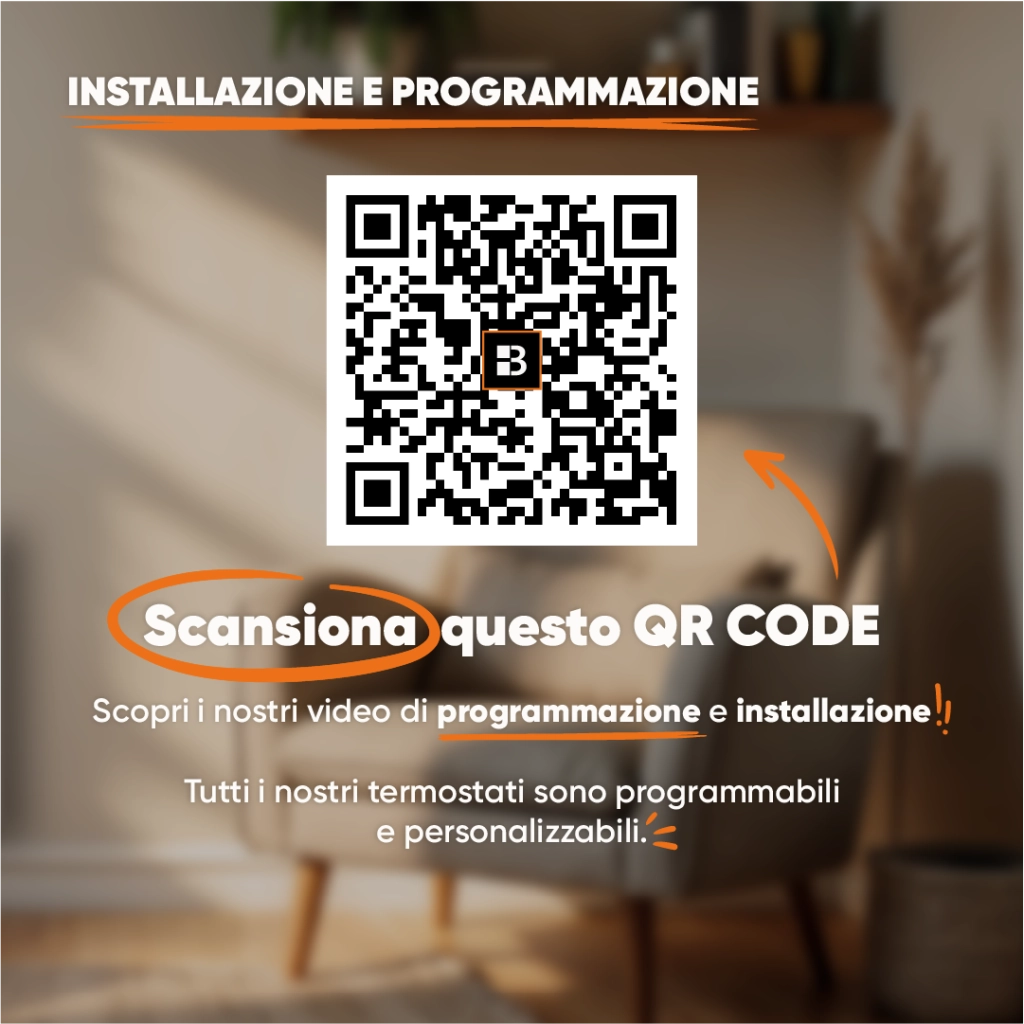 Radiatore elettrico fisso connesso WIFI con inerzia ceramica a secco 1000W LESSO CONNECT orizzontale bianco