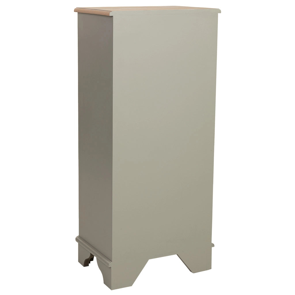 Cassettiera in legno verde 50x35x110