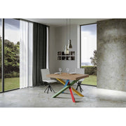 Tavolo allungabile 140/400x90 cm Volantis telaio Multicolore 4/B - Quercia Natura