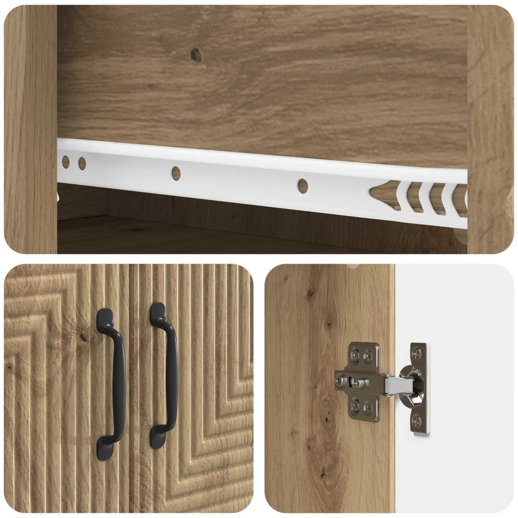 Set di armadi 2 pcs Rovere Artigianale 66 x 34,5 x 89,5 cm 3416672