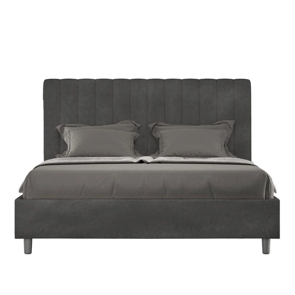 Letto Matrimoniale 160x190 cm Senza Rete Agueda Grigio