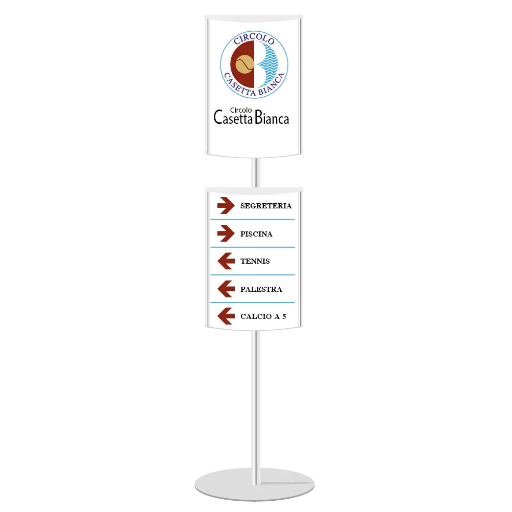 Mini Totem bifacciale 2 x A3 verticale inclusa STAMPA