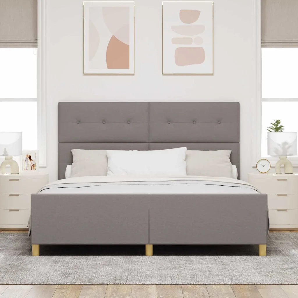 Letto matrimoniale | Letto per adulti | Struttura del letto con testiera Talpa 180 x 200 cm Tessuto
