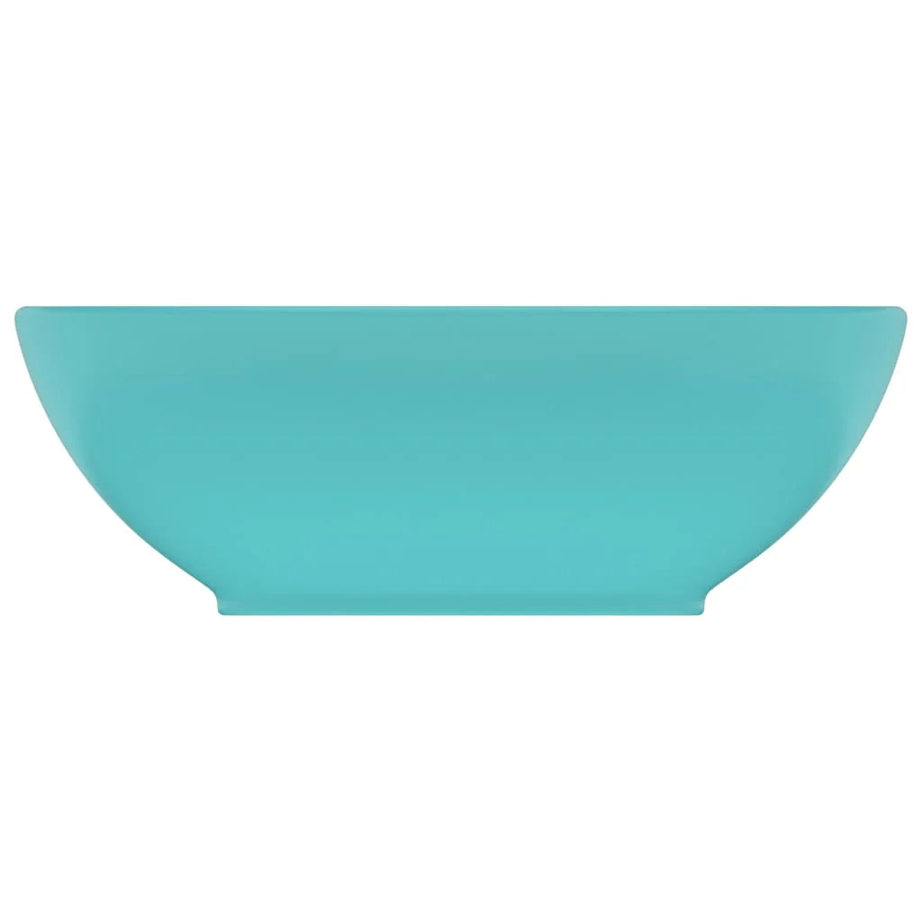 Lavabo ovale di lusso 40x33 cm in ceramica verde chiaro opaco 02_0002667