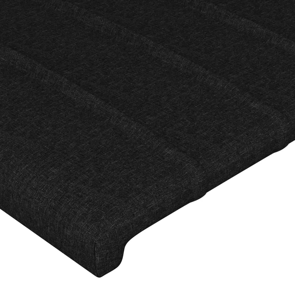 Testiera ad Orecchio Nera 147 x 23 x 118/128 cm in Tessuto 3118194