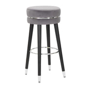 Sgabello Bar Paris Grigio/silver cm ø 35x74