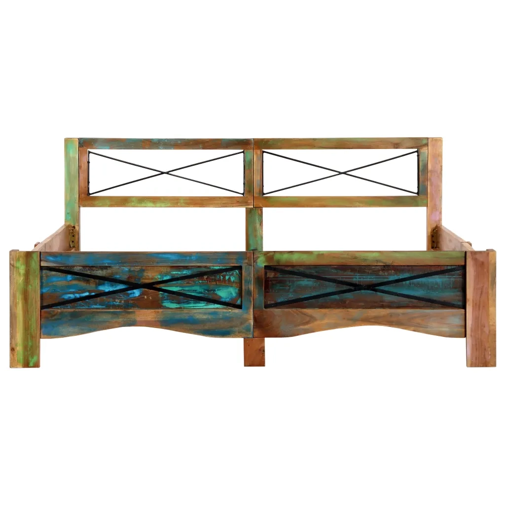 Giroletto senza Materasso in Legno di Recupero 160x200 cm 247667