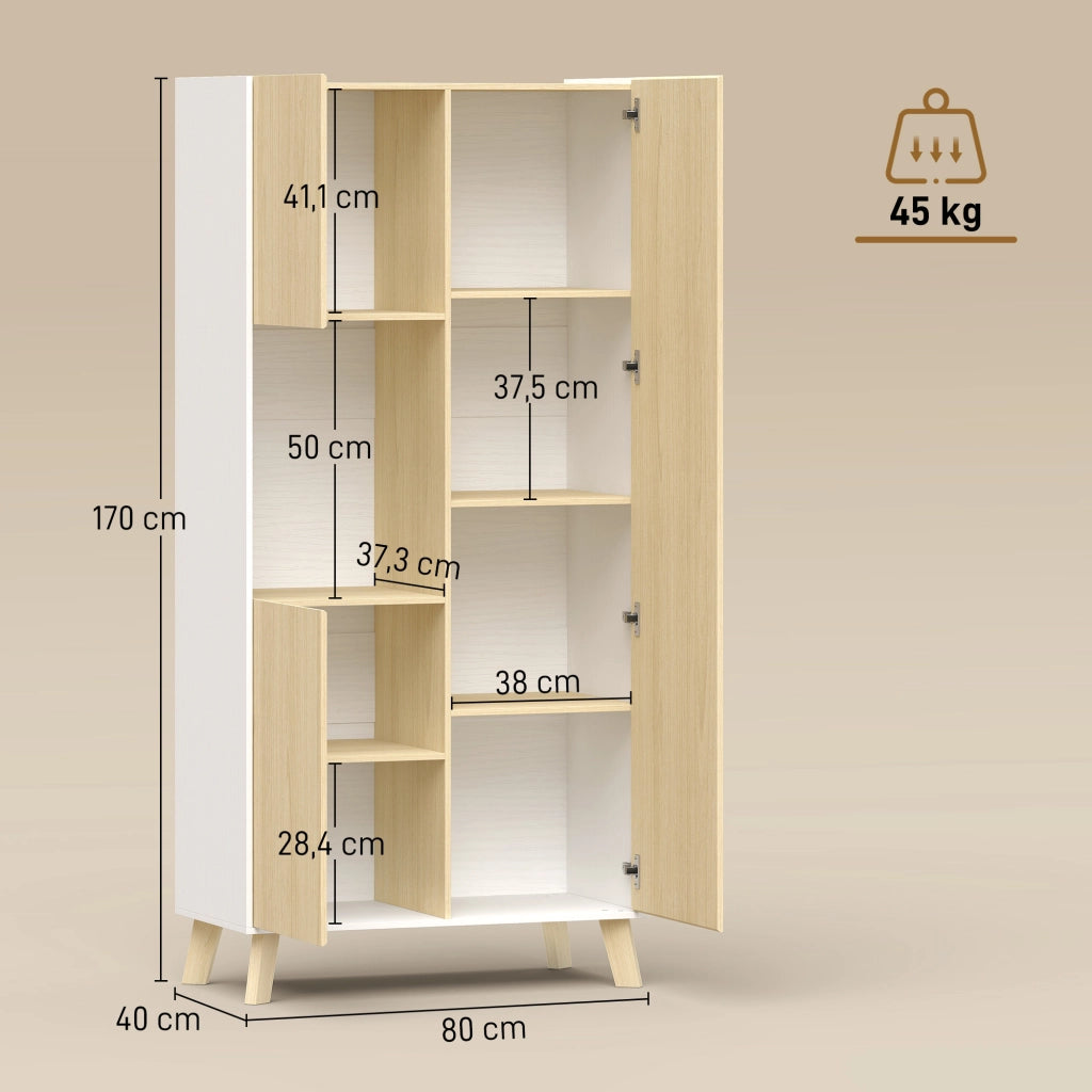 Mobile da cucina 170 cm ¨C Xylo ¨C Effetto legno naturale con ripiani regolabili