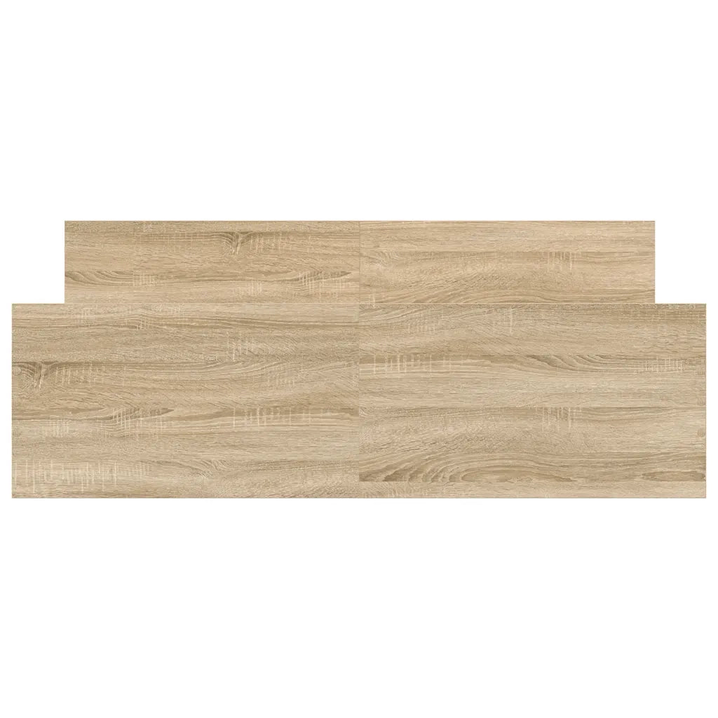 Giroletto con Testiera e Pediera-Struttura Letto Rovere Sonoma 150x200 cm