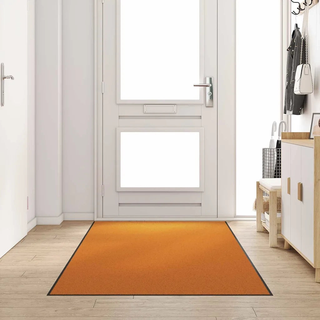 Tappetino Altro Arancione e Nero 120 x 250 cm Poliammide e PVC 4100745