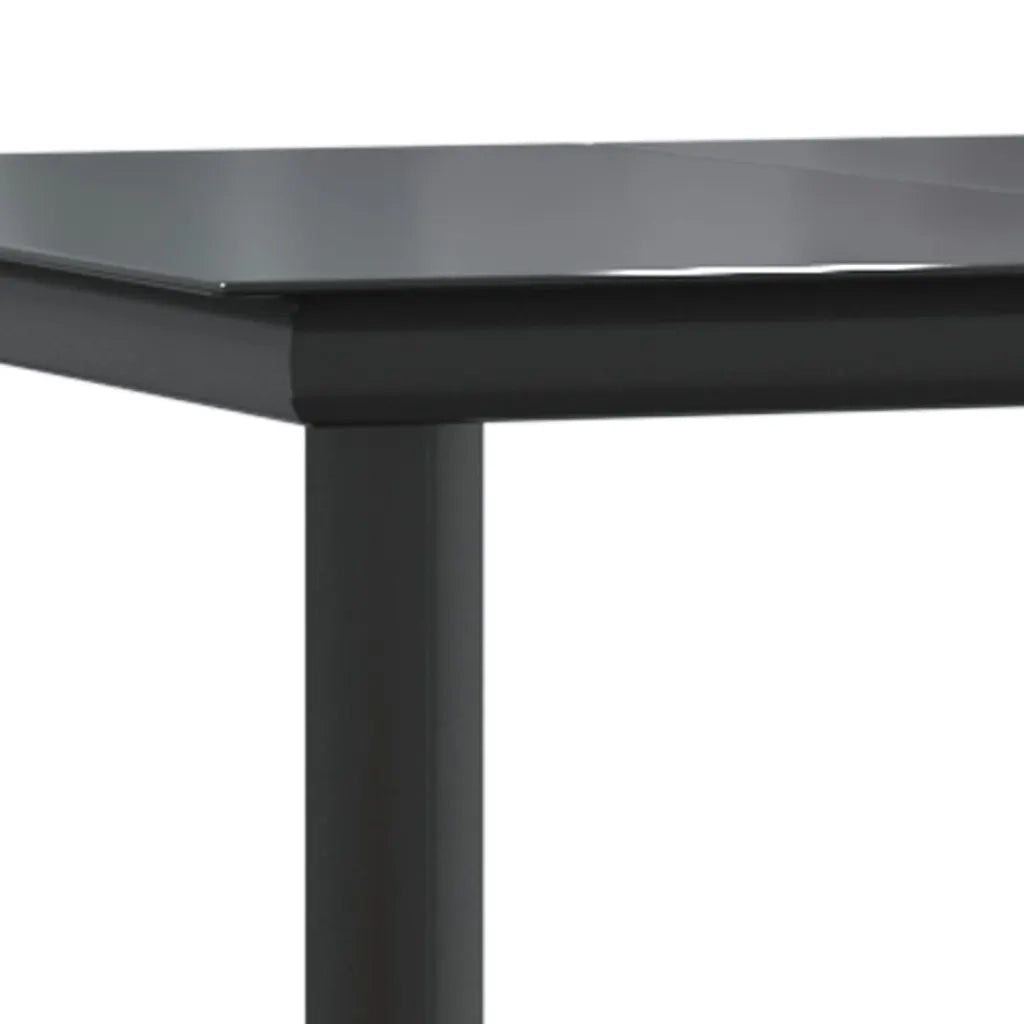 Set da Pranzo da Giardino 5 pz con Cuscini Nero 3156600