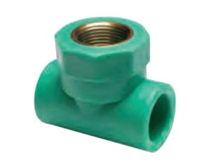 RACCORDO A T FILETTATA FEMMINA IN PPR PN25- - F ø mm.20x1/2x20 - 5 pezzi ATP