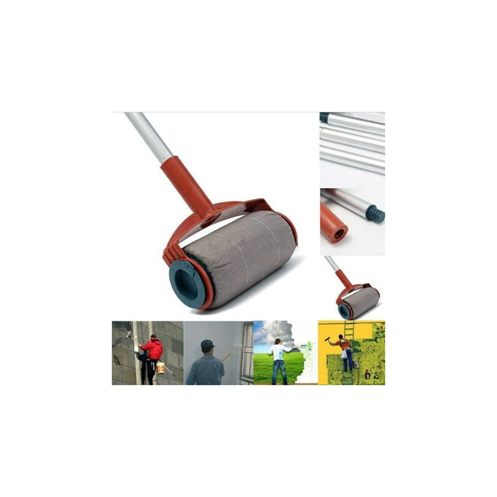 Trade Shop - Rullo Da Pittura Verniciatore Con Serbatoio Anti Goccia Paint Runner -